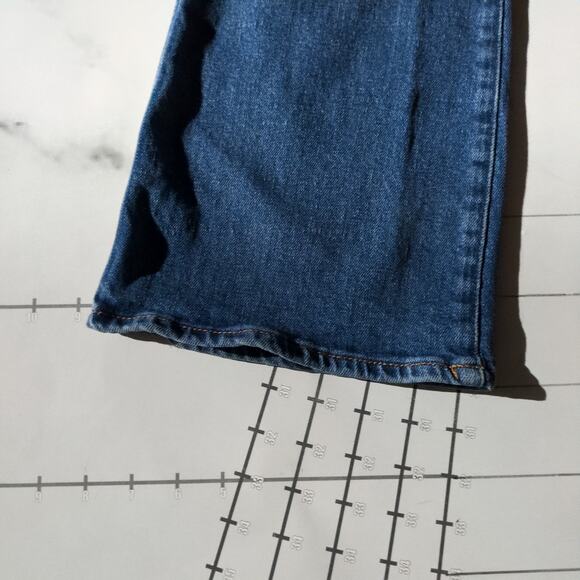 Wrangler Bootcut Jeans Womens 27x32 Blue Pants High Rise Western Stretch Retro - Picture 8 of 8